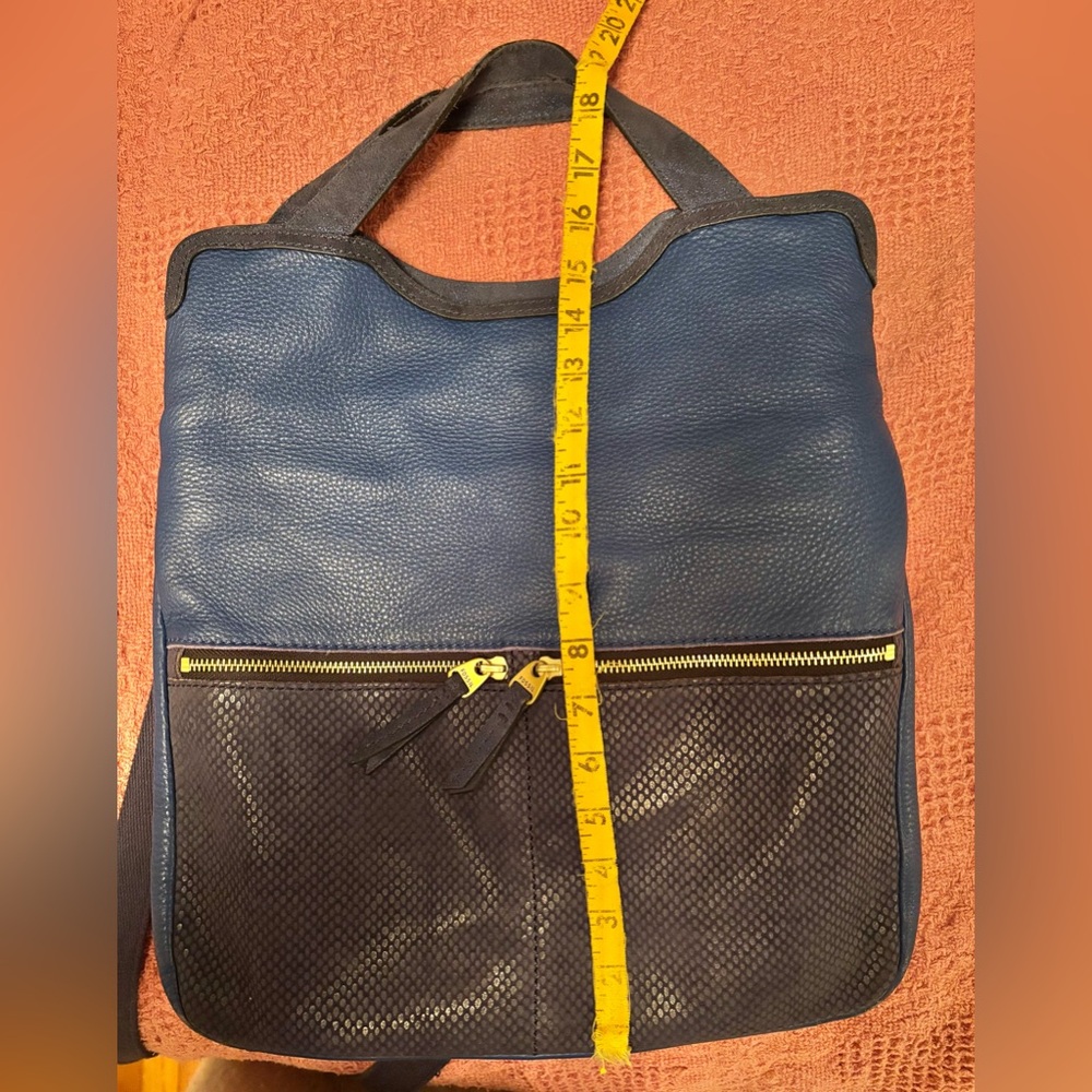 Fossil Erin Leather Foldover Tote/crossbody Bag - Picture 7 of 9